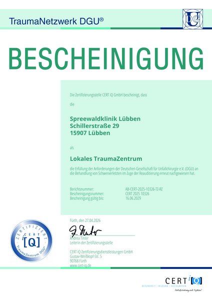 Lokales TraumaZentrum 2026