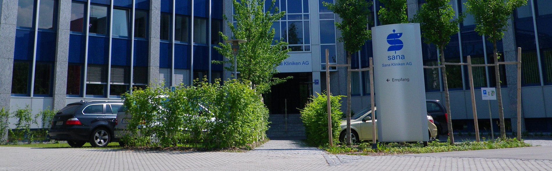 Foto von der Sana-Zentrale in Ismaning.