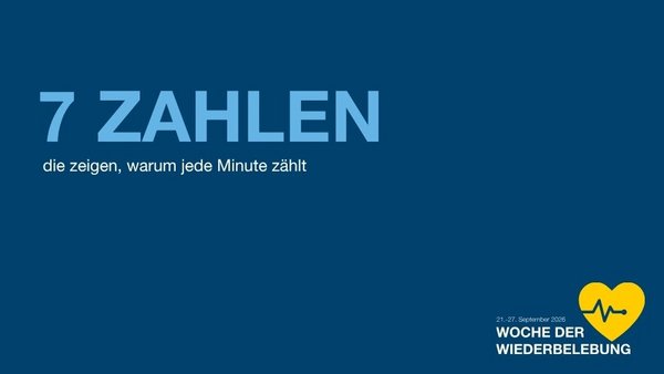 Infotafel "7 Zahlen, die zeigen, warum jede Minute zählt"